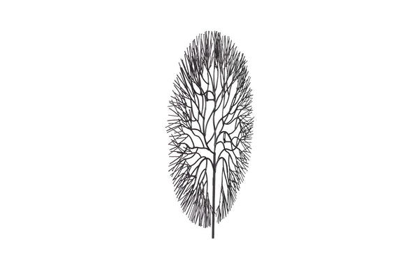 Phillips Collection Wire Tree Wall Art Sculpture - Modern Organic Design for Striking Home Decor & Gallery Walls Large, Circle, Metal, Black TH100394