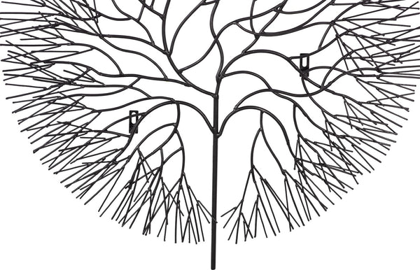 Phillips Collection Wire Tree Wall Art Sculpture - Modern Organic Design for Striking Home Decor & Gallery Walls Large, Circle, Metal, Black TH100394