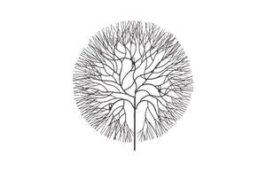 Phillips Collection Wire Tree Wall Art Sculpture - Modern Organic Design for Striking Home Decor & Gallery Walls Large, Circle, Metal, Black TH100394