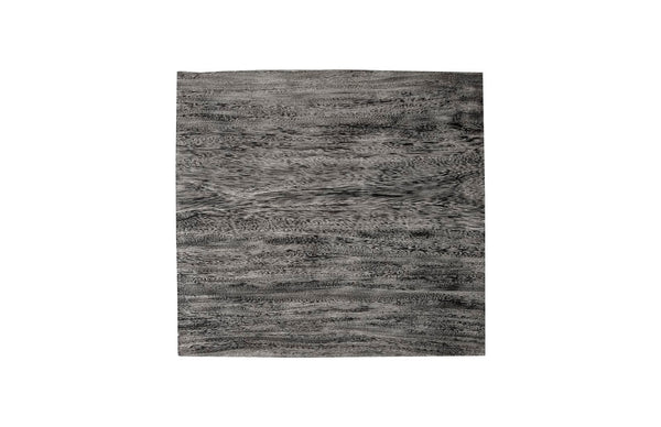 Phillips Collection Floating Side Table – Modern Organic Design with Chamcha Wood Top and Illusion of Hovering Elegance Gray Stone, Acrylic Legs TH100572