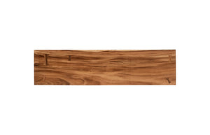 Phillips Collection Atlas Console Table - Sculptural Artistry Meets Practical Function for Modern Living Spaces Chamcha Wood, Natural, Metal TH100840