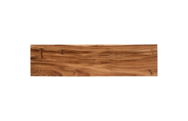 Phillips Collection Atlas Console Table - Sculptural Artistry Meets Practical Function for Modern Living Spaces Chamcha Wood, Natural, Metal TH100840