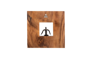 Phillips Collection Atlas Wall Décor - Whimsical Leaning Figure Art In Bronze Finish For Modern And Farmhouse Interiors Brown Wood ,Chamcha Wood Th101650