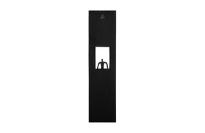Phillips Collection Atlas Wall Decor - Modern Bronze Abstract Figure on Black Plate for Chic Home Styling & Display TH101656