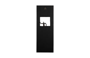 Phillips Collection Atlas Wall Decor - Slim Abstract Metal Figure on Black Plate for Modern & Farmhouse Interiors TH101657
