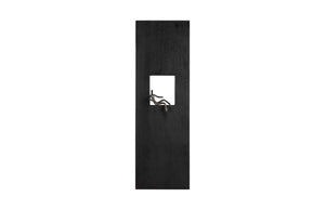 Phillips Collection Atlas Wall Decor - Slim Abstract Metal Figure on Black Plate, Modern Art for Contemporary Spaces TH101658