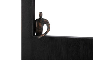 Phillips Collection Atlas Wall Decor - Modern Organic Metal Art with Reclaimed Wood Frame for Stylish Home Accents TH101659