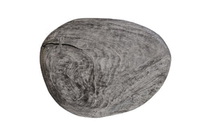 Phillips Collection Skipping Stone Live Edge Chamcha Wood Side Table with Forged Metal Legs Organic Modern TH101664