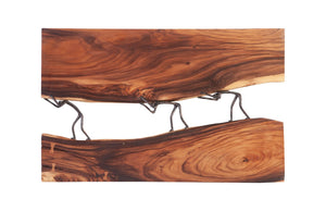 Phillips Collection Atlas River Wall Panel - Handcrafted Metal & Wood Art for Modern Rustic Home Décor, 60"x38" TH101669