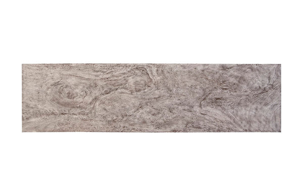 Phillips Collection Atlas Console Table - Sculptural Artistry Meets Practical Function for Modern Living Spaces Chamcha Wood, Gray Stone Finish, Metal TH101826