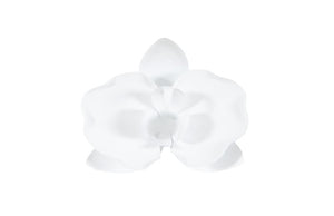 Phillips Collection Orchid Petal Metal Wall Sculpture Artisan White Finish Modern Organic Accent Decor TH101829