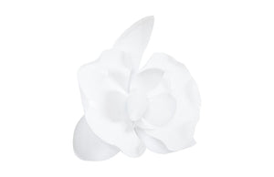 Phillips Collection Orchid Petal Metal Wall Sculpture Artisan White Finish Modern Organic Accent Decor TH101829