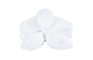 Phillips Collection Orchid Petal Metal Wall Sculpture Artisan White Finish Modern Organic Accent Decor TH101829