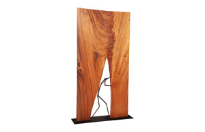 Phillips Collection Atlas Decorative Room Screen - Unique Chamcha Wood With Whimsical Bronze Accent For Modern Spaces Brown,Black Wood ,Chamcha Wood Th101839