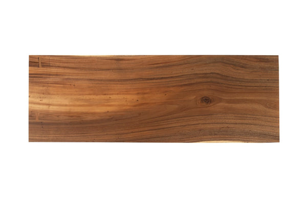 Phillips Collection Tapered Wood Console Table with Black Metal Legs – Unique Chamcha Wood for Modern Interiors TH103470