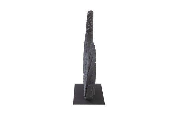 Phillips Collection Swoop Tabletop Sculpture - Elegant Black Wood Art Piece for Modern Home Décor and Accents Small TH103477