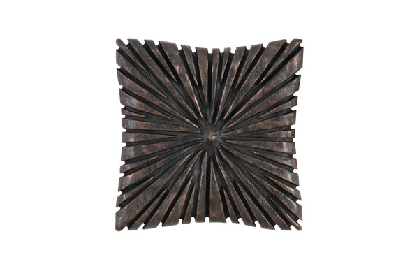 Phillips Collection Chainsaw Burnt Black Wall Tile - Industrial Chic, Textured Woodgrain For Modern Organic Spaces Brown Wood Th103562
