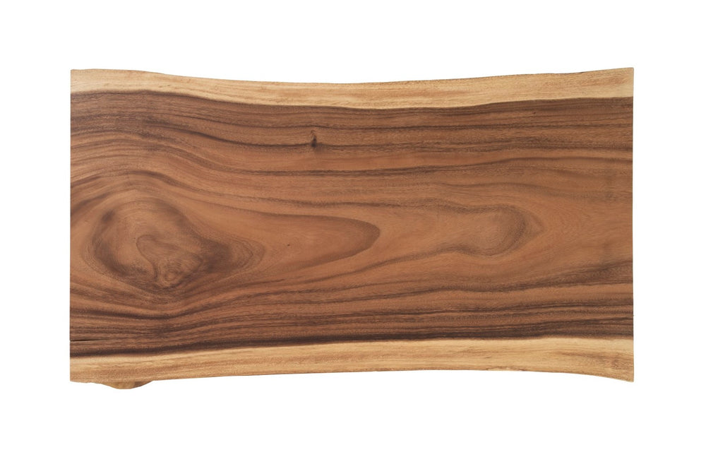 Phillips Collection Atlas Desk - Natural Reclaimed Wood With Waterfall Legs For A Modern Organic Home Office Experience Black,Brown Wood ,Chamcha Wood Th103927