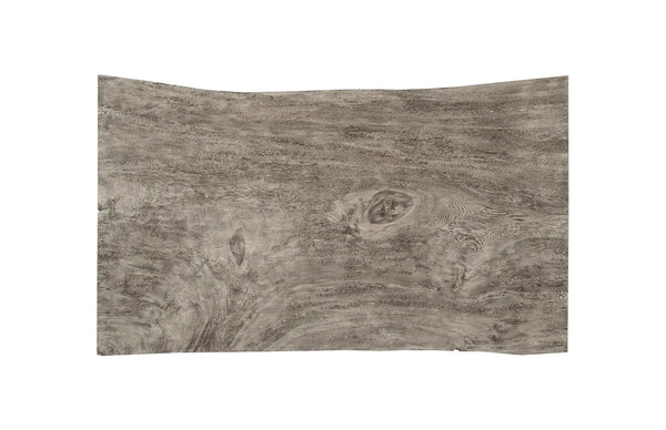 Phillips Collection Waterfall Desk: Modern Organic Design with Reclaimed Wood and Sculptural Support for Your Workspace Gray Stone, Acrylic Leg TH105206