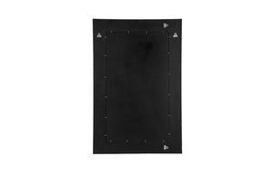 Phillips Collection Geometry Large Wood Mirror - Modern Organic Design With Textured Woodgrain For Stylish Spaces Gray,Black Wood ,Chamcha Wood Th105236