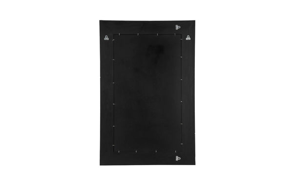 Phillips Collection Geometry Large Wood Mirror - Modern Organic Design With Textured Woodgrain For Stylish Spaces Gray,Black Wood ,Chamcha Wood Th105236