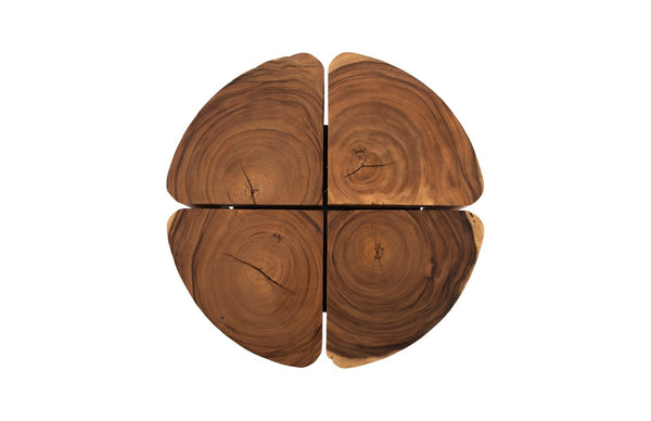 Phillips Collection Clover Coffee Table - Embrace Nature’S Strength With A Stunning Solid Wood Design For Modern Spaces Brown,Black Wood ,Chamcha Wood Th105244