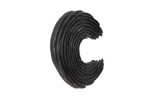 Phillips Collection Swoop Wall Art Sculpture - Modern Organic Black Wood Design, Small Asymmetrical Curved Accent Piece Black Wood Th105374