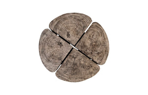 Phillips Collection Clover Coffee Table - Embrace Nature’S Strength With A Stunning Solid Wood Design For Modern Spaces Gray,Black Wood ,Chamcha Wood Th105521