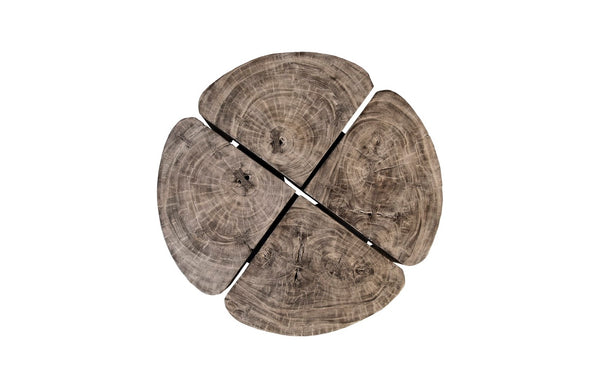 Phillips Collection Clover Coffee Table - Embrace Nature’S Strength With A Stunning Solid Wood Design For Modern Spaces Gray,Black Wood ,Chamcha Wood Th105521