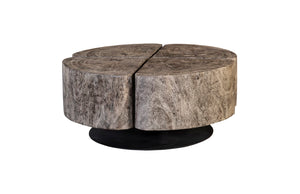Phillips Collection Clover Coffee Table - Embrace Nature’S Strength With A Stunning Solid Wood Design For Modern Spaces Gray,Black Wood ,Chamcha Wood Th105521