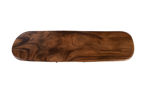 Phillips Collection Atlas Console Table - Stunning Natural Finish With Unique Metal Support For Timeless Elegance Brown,Black Wood ,Chamcha Wood Th106036