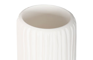 Phillips Collection Lacuna Vase - Hand-carved Mango Wood Sculpture With Unique Texture For Elegant Home Décor Display White,Off White Wood ,Mango Th107097