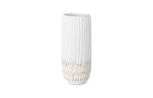 Phillips Collection Lacuna Vase - Hand-carved Mango Wood Sculpture With Unique Texture For Elegant Home Décor Display White,Off White Wood ,Mango Th107097