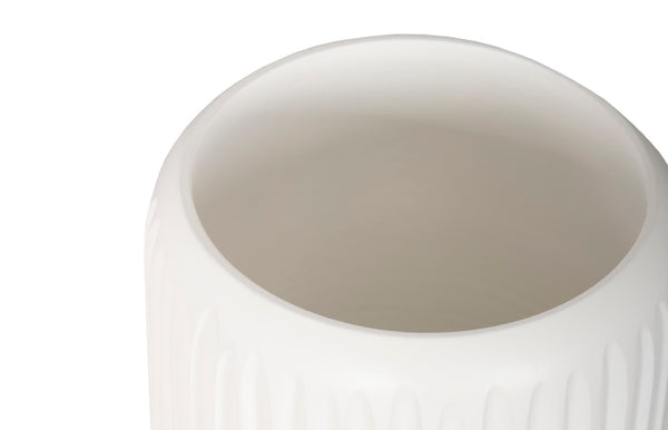 Phillips Collection Lacuna Vase - Hand-carved Mango Wood Sculpture With Unique Texture For Elegant Home Décor Display White,Off White Wood ,Mango Th107098