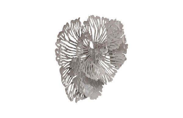 Phillips Collection Flower Wall Art - Intricate Floral Design For Stunning Home Décor, Perfect For Any Space Gray Metal Th107119