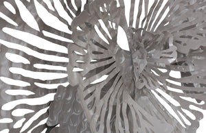 Phillips Collection Flower Wall Art - Intricate Floral Design For Stunning Home Décor, Perfect For Any Space Gray Metal Th107119