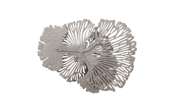 Phillips Collection Flower Wall Art - Intricate Floral Design For Stunning Home Décor, Perfect For Any Space Gray Metal Th107119