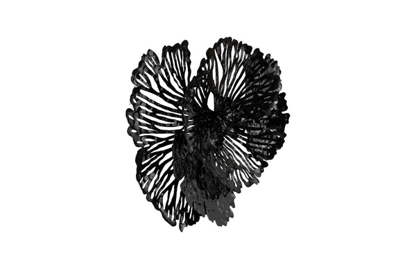Phillips Collection Flower Wall Art - Intricate Floral Design For Stunning Home Décor, Perfect For Any Space Black Metal Th107120