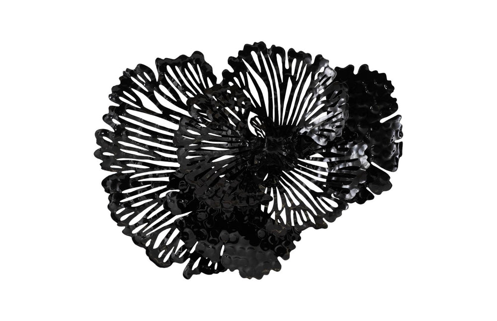 Phillips Collection Flower Wall Art - Intricate Floral Design For Stunning Home Décor, Perfect For Any Space Black Metal Th107120