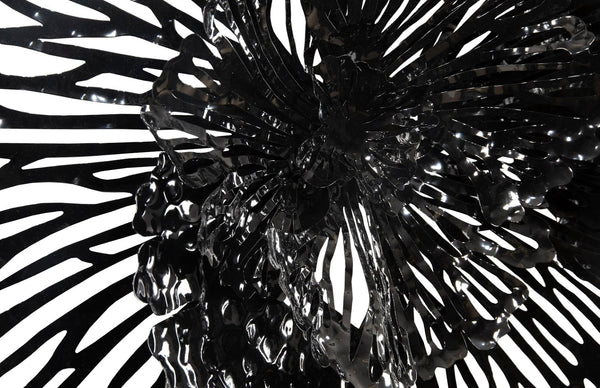 Phillips Collection Flower Wall Art - Intricate Floral Design For Stunning Home Décor, Perfect For Any Space Black Metal Th108319