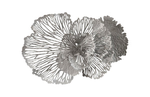 Phillips Collection Flower Wall Art - Intricate Floral Design For Stunning Home Décor, Perfect For Any Space Gray Metal Th108321