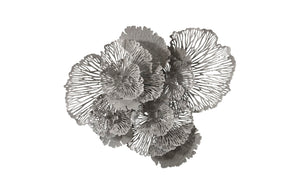Phillips Collection Flower Wall Art - Intricate Floral Design For Stunning Home Décor, Perfect For Any Space Gray Metal Th108322