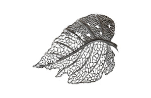 Phillips Collection Birch Leaf Wall Art - Exquisite Copper Design For Elegant Home Décor With Depth And Texture Silver Metal Th108525