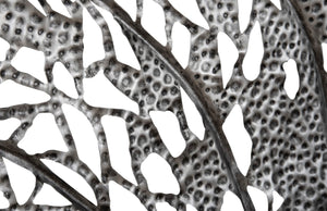 Phillips Collection Birch Leaf Wall Art - Exquisite Copper Design For Elegant Home Décor With Depth And Texture Silver Metal Th108526