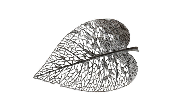 Phillips Collection Birch Leaf Wall Art - Exquisite Copper Design For Elegant Home Décor With Depth And Texture Silver Metal Th108526