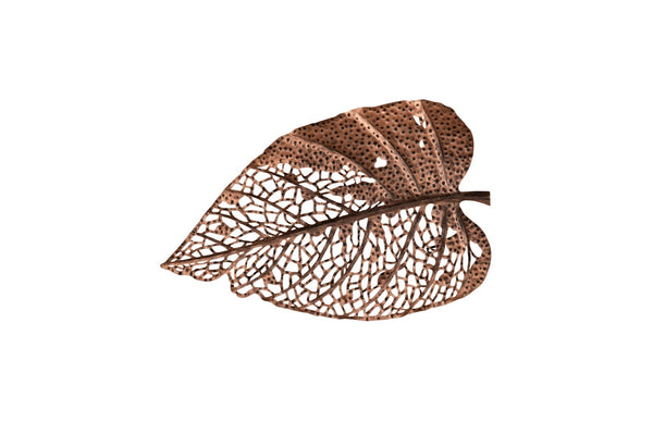 Phillips Collection Birch Leaf Wall Art - Exquisite Copper Design For Elegant Home Décor With Depth And Texture Amber Metal Th108528