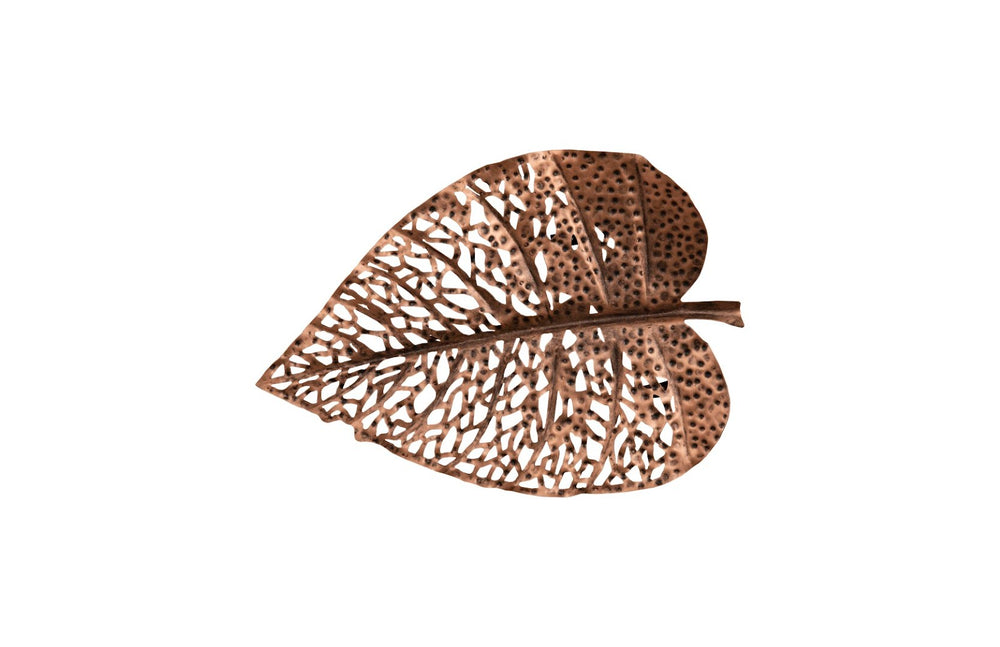 Phillips Collection Birch Leaf Wall Art - Hand-Cut Copper Sculpture for Modern Organic Décor in Any Space, 15x20 Inches TH108529