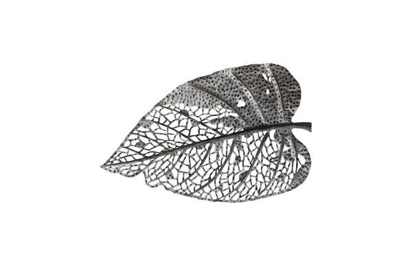 Phillips Collection Birch Leaf Wall Art - Exquisite Copper Design For Elegant Home Décor With Depth And Texture Silver Metal Th108530