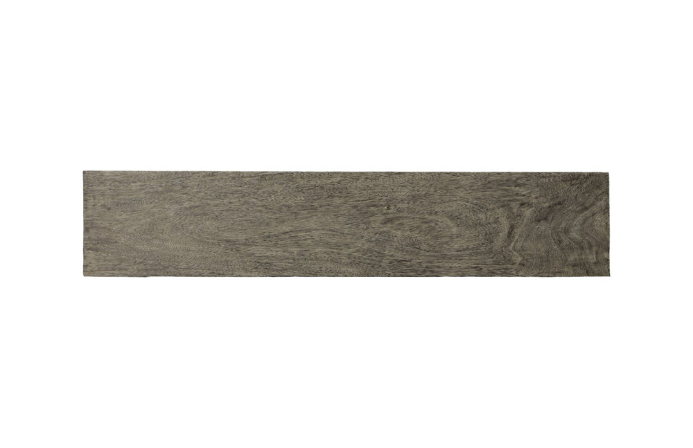 Phillips Collection Origins Gray Stone Straight Edge Bench with Satin Black Legs – Modern & Versatile Seating Solution TH108707