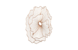 Phillips Collection Poppy Flower Wall Art Sculpture – Contemporary Organic Design To Elevate Your Home Décor Today! Brown Metal Th108863